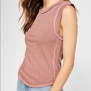 Free People faded pink tank